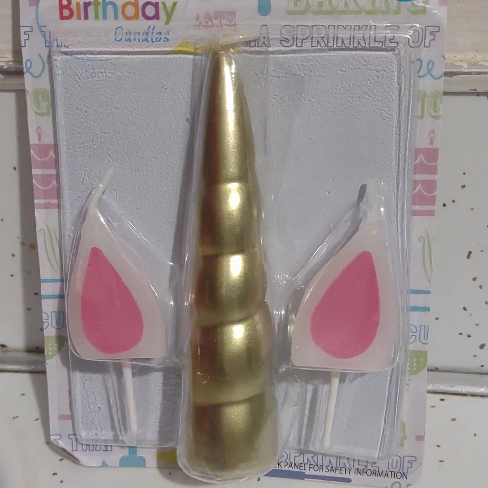 Unicorn 3PC Candles